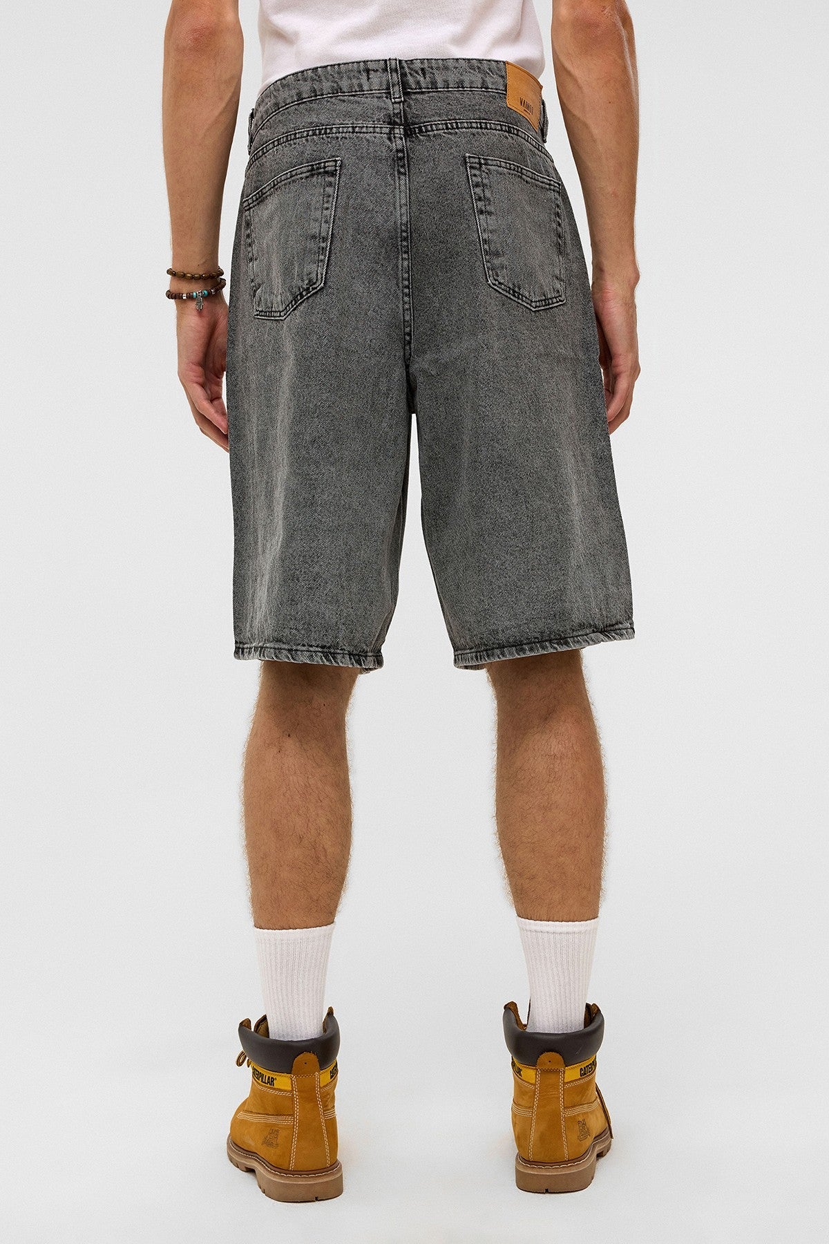 Oversized Denim Bermuda Shorts