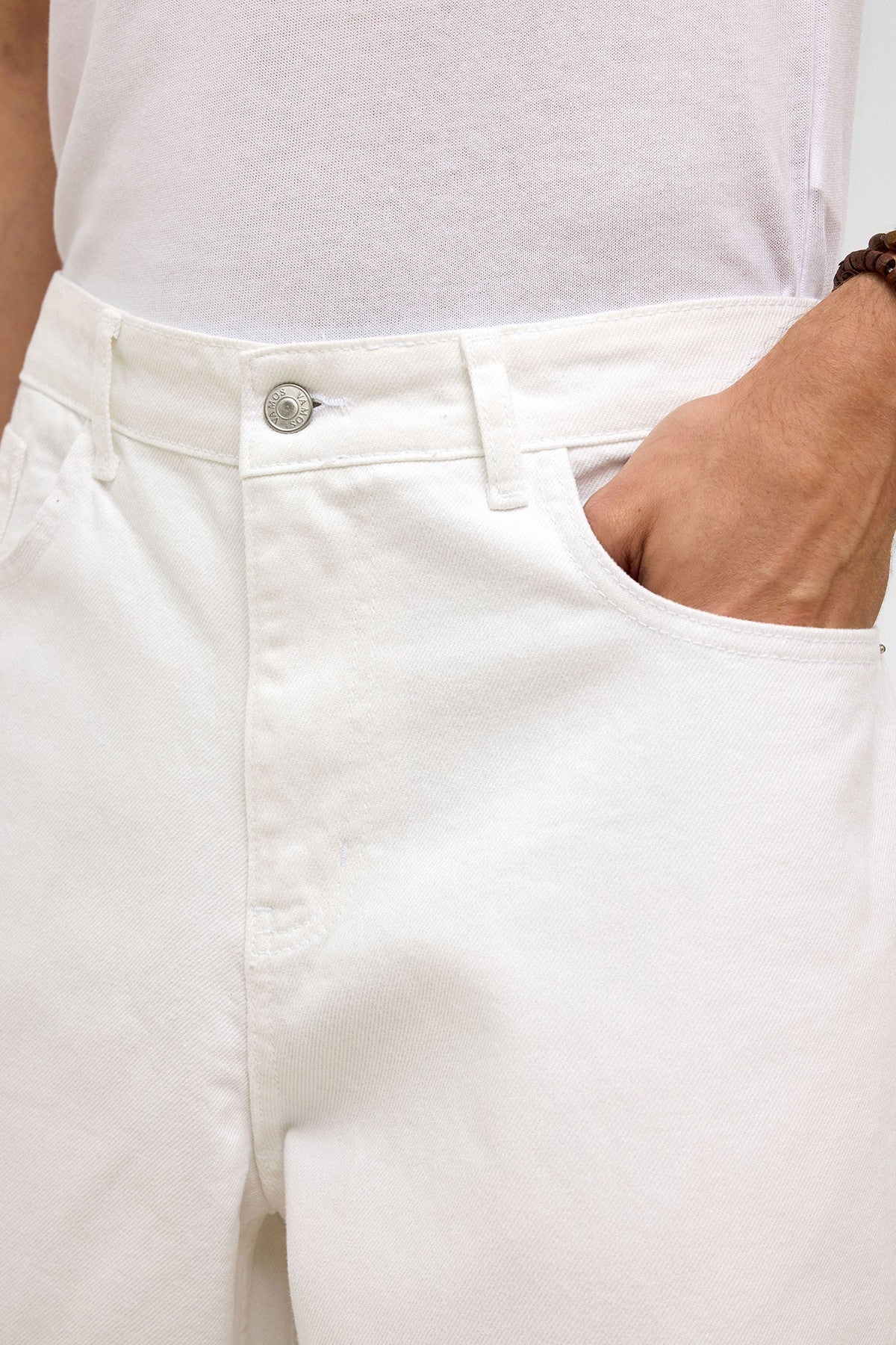 Oversized Denim Bermuda Shorts