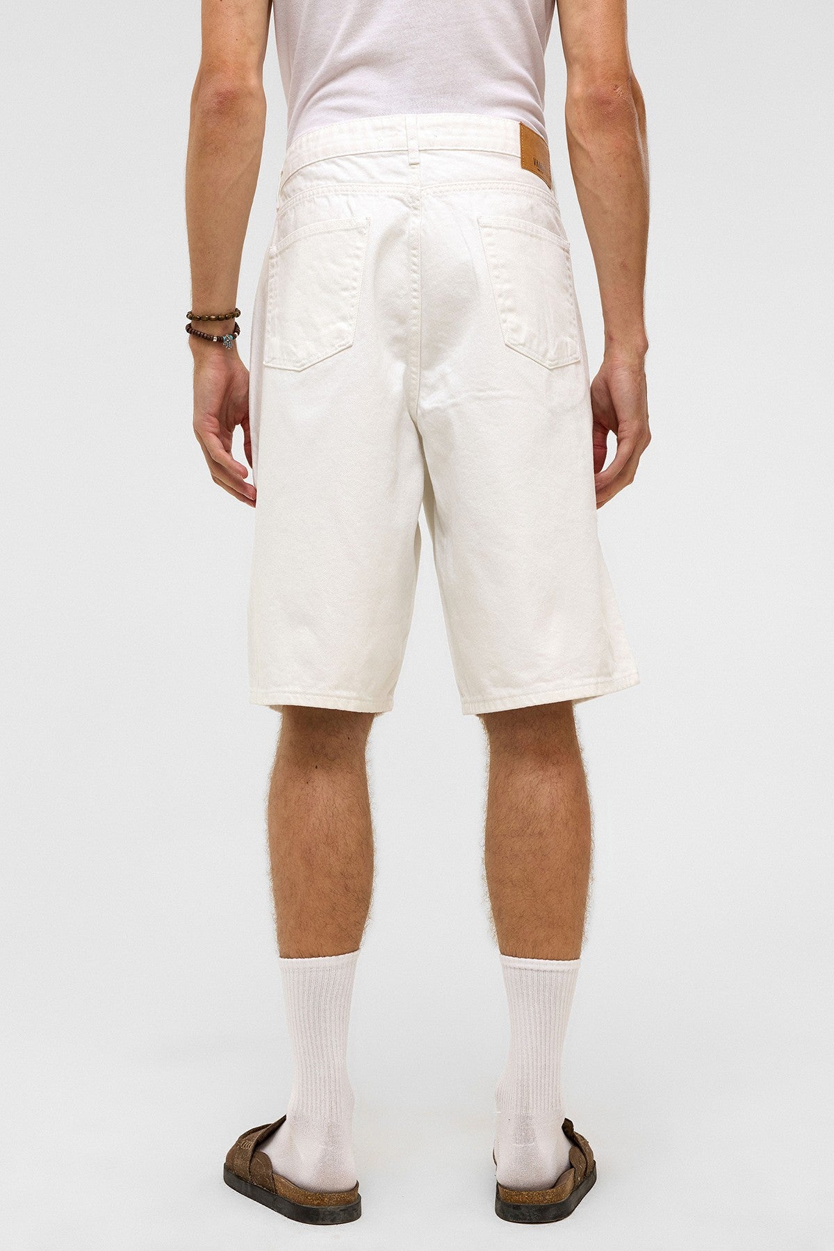 Oversized Denim Bermuda Shorts