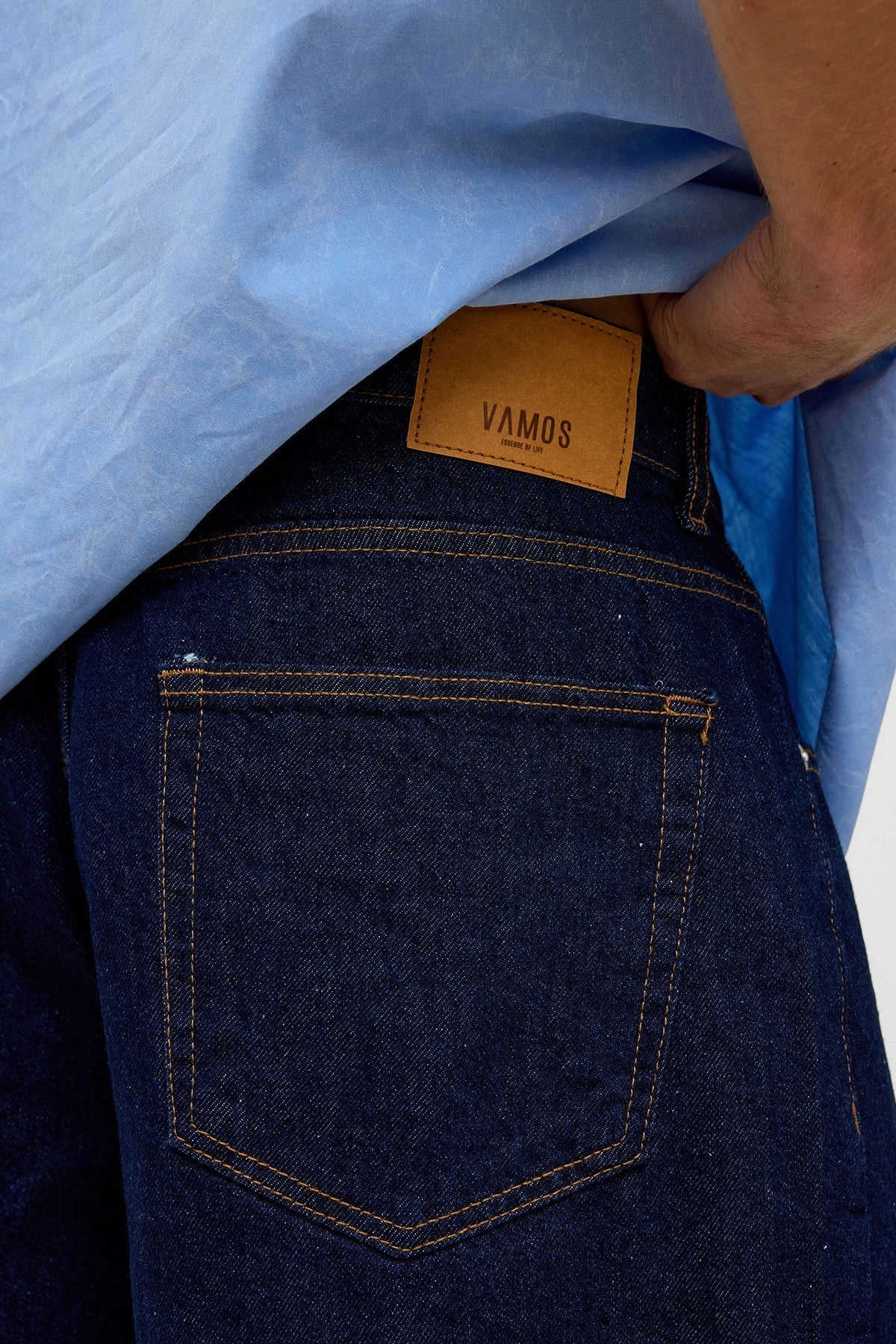 Oversized Denim Bermuda Shorts