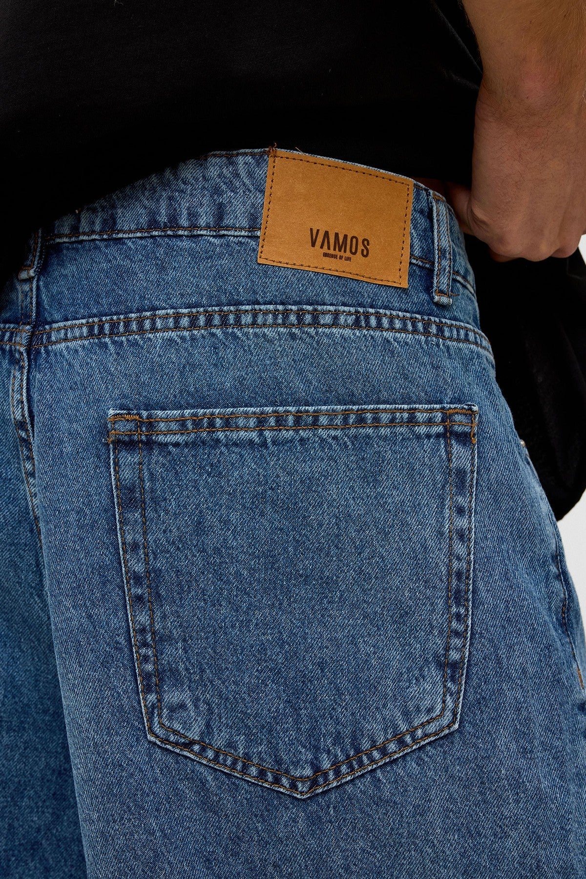Oversized Denim Bermuda Shorts 40-285