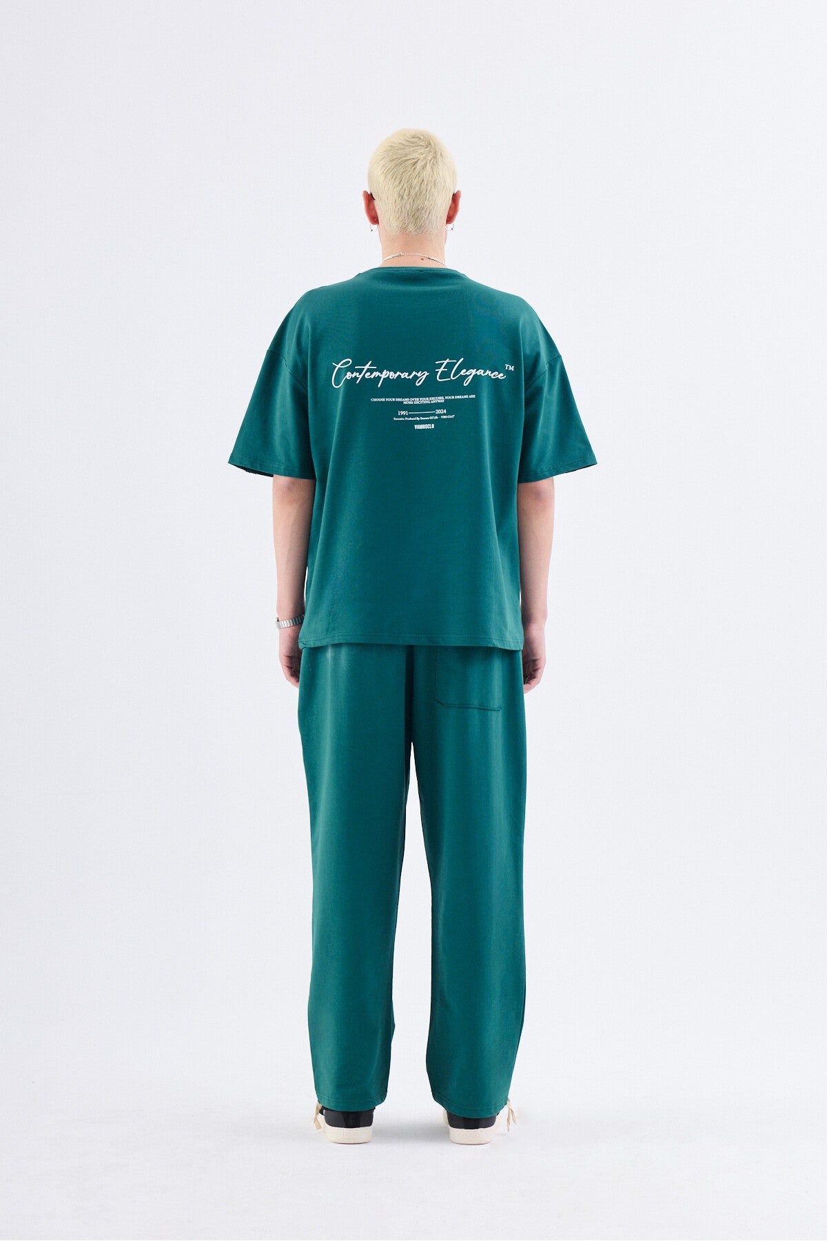 Printed Sweatpants with Cuffed Legs