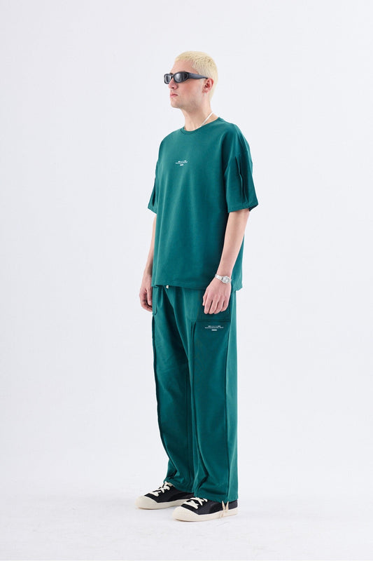 Printed Sweatpants with Cuffed Legs