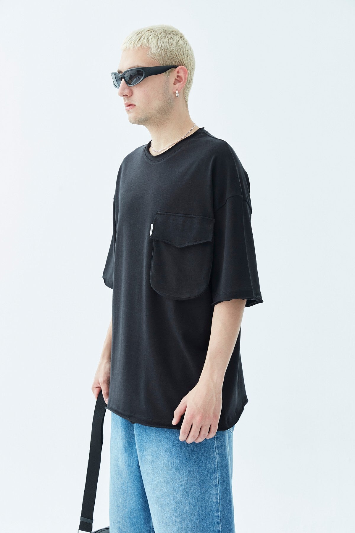 Oversized T-Shirt with Pocket Detail