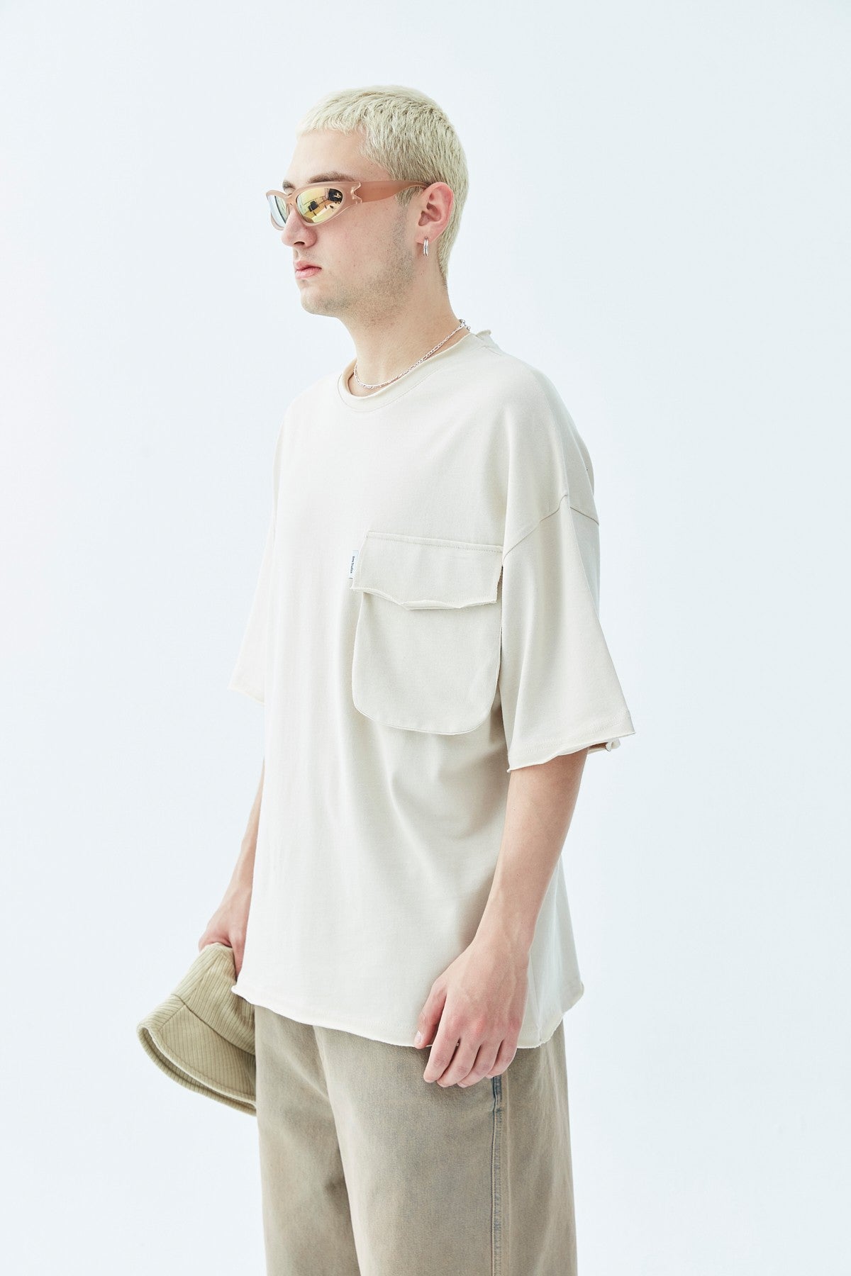 Oversized T-Shirt with Pocket Detail