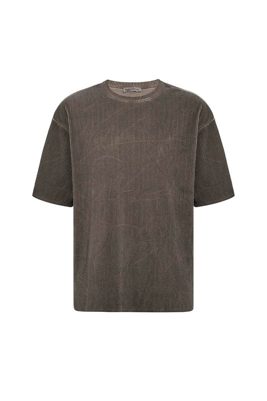 Machine-Washable Ottoman Basic Oversized T-Shirt