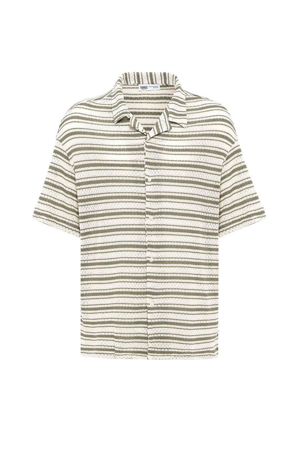 Oversized Striped Knit T-Shirt