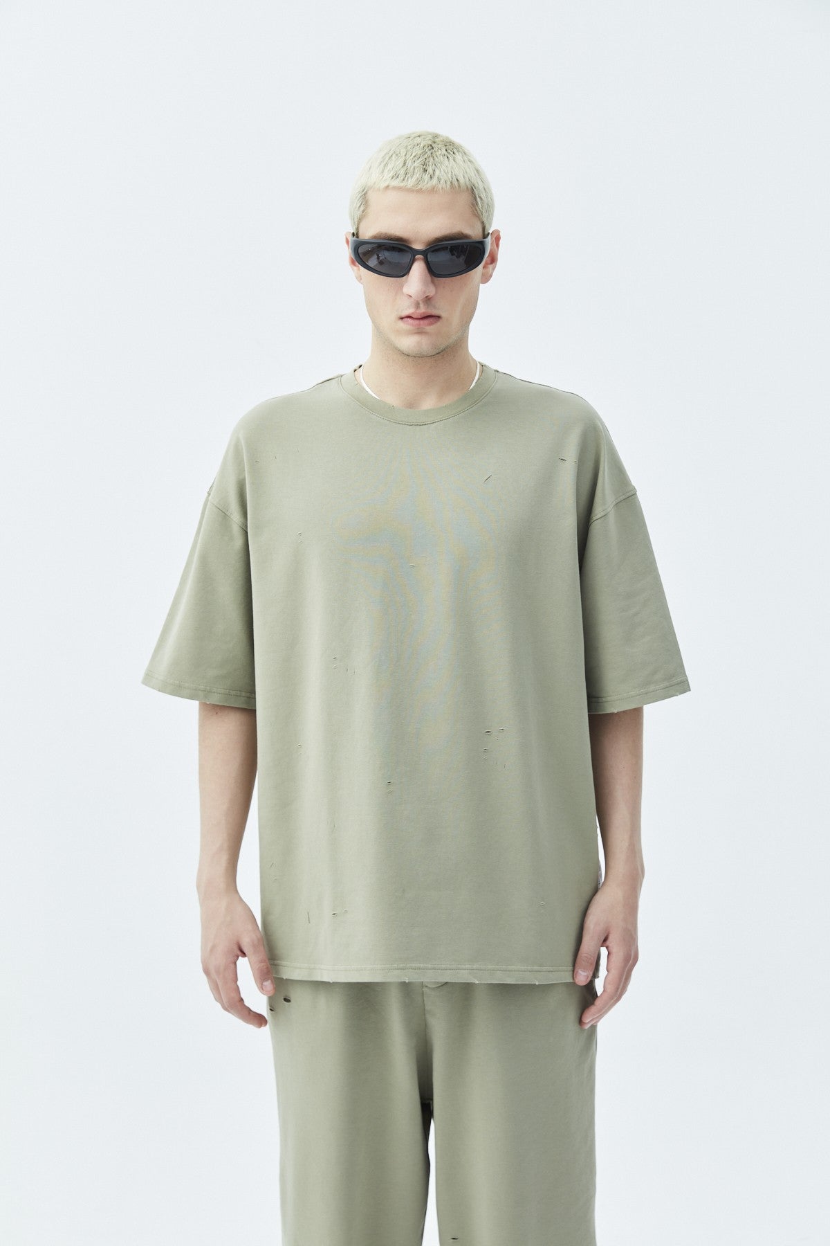 Oversized Sweatsuit Set with Cutout Details