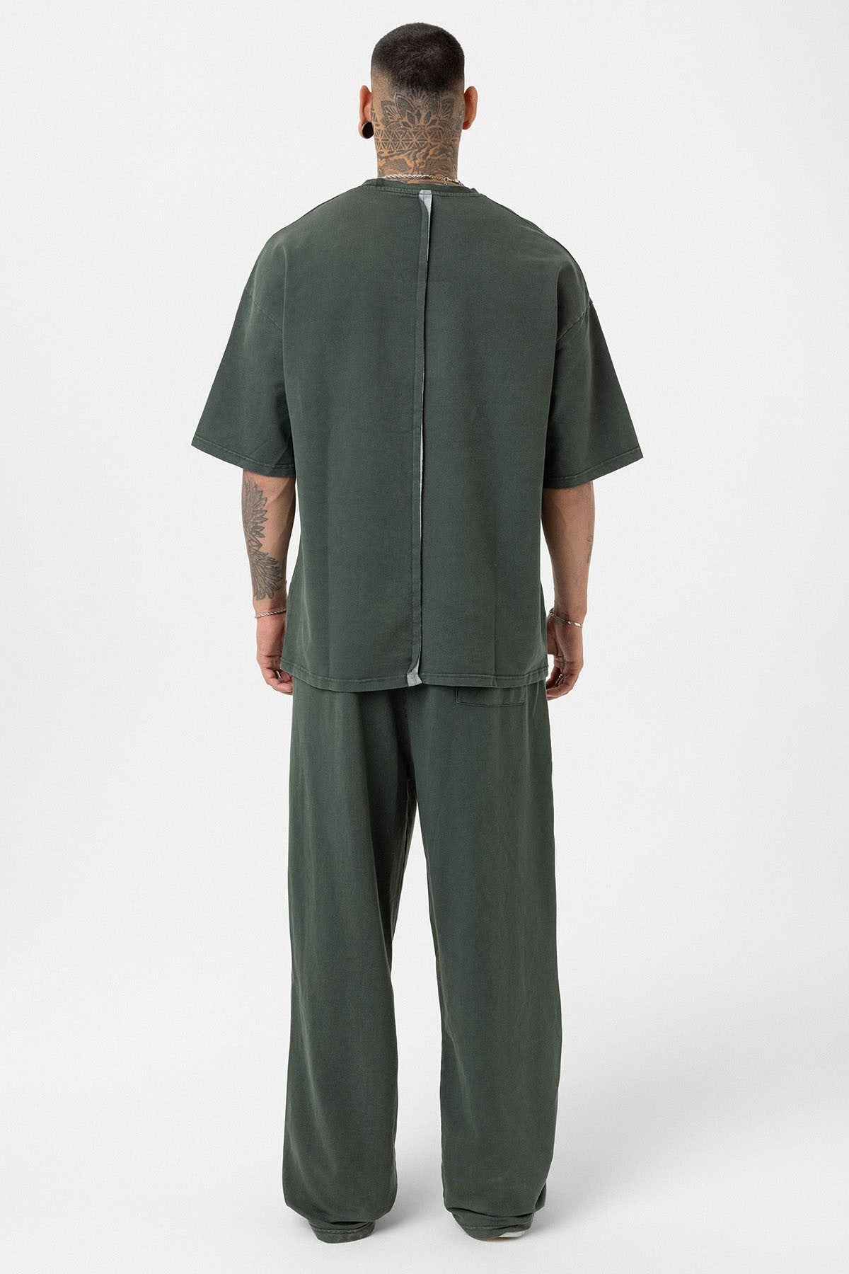 Oversized Printed Sweatsuit Set (Machine Washable)