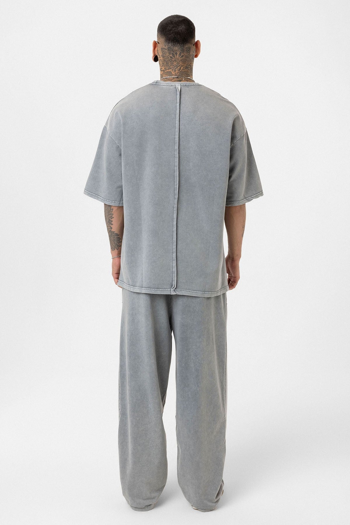 Oversized Printed Sweatsuit Set (Machine Washable)