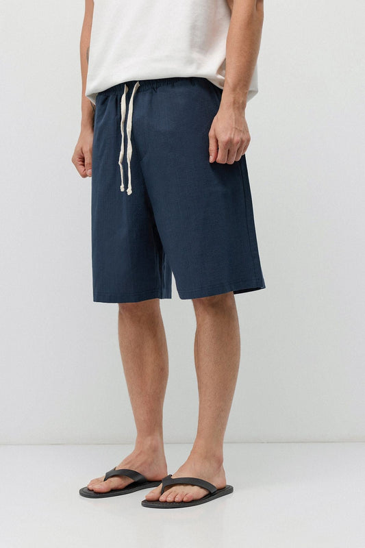 Basic Oversized Linen Shorts