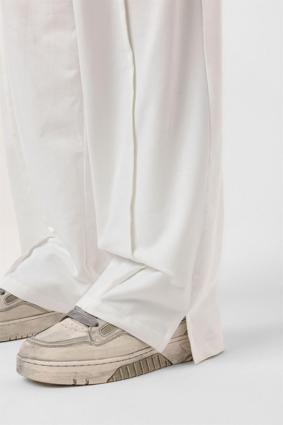 Oversized Sweatsuit Set with Slit Hem