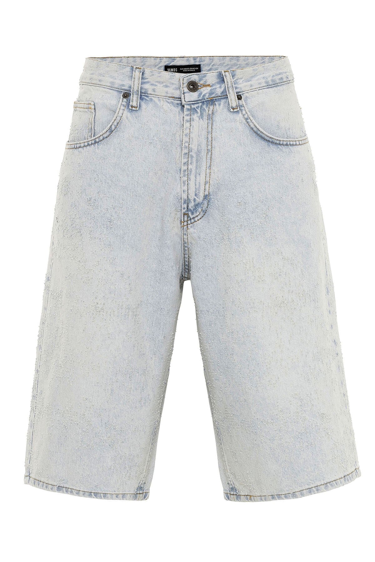 Oversized Denim Bermuda Shorts 40-641