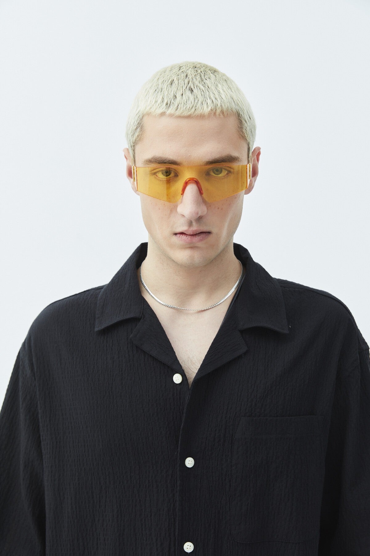 Oversized Short-Sleeve Linen Shirt with Pockets