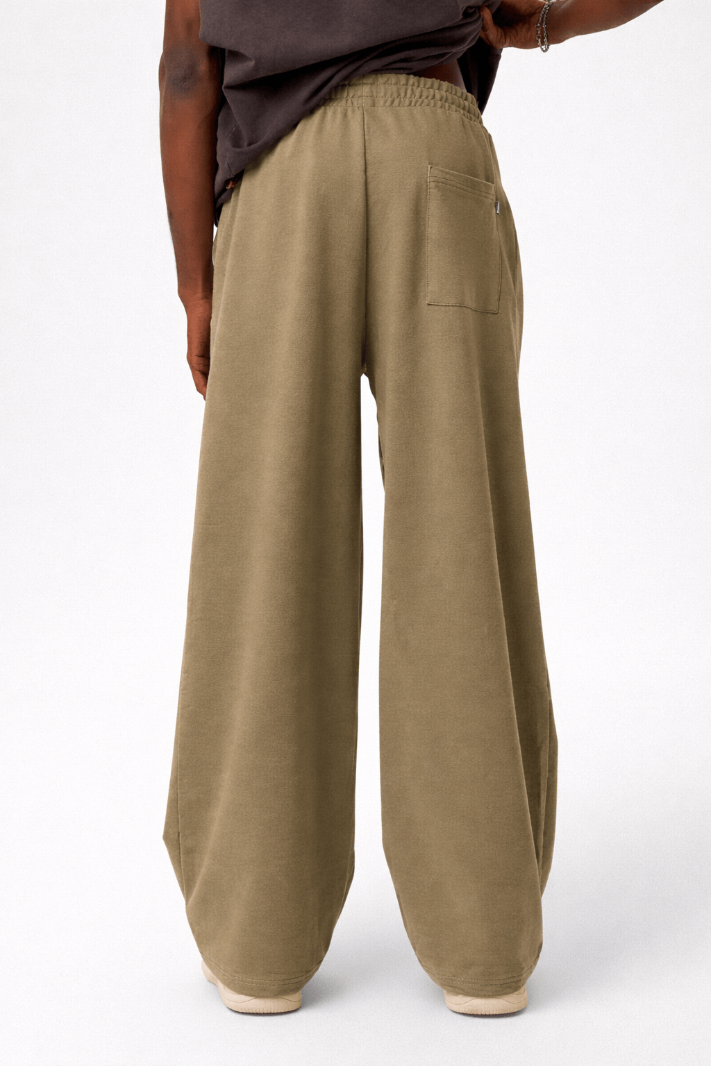 Oversized Sweatpants with Stitching Details