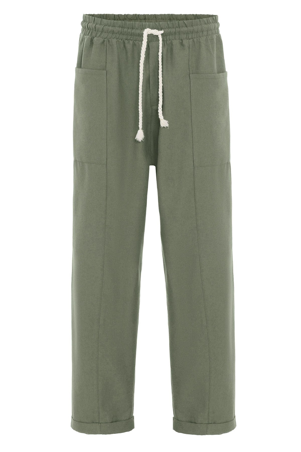Baggy Linen Pants with Side Pockets