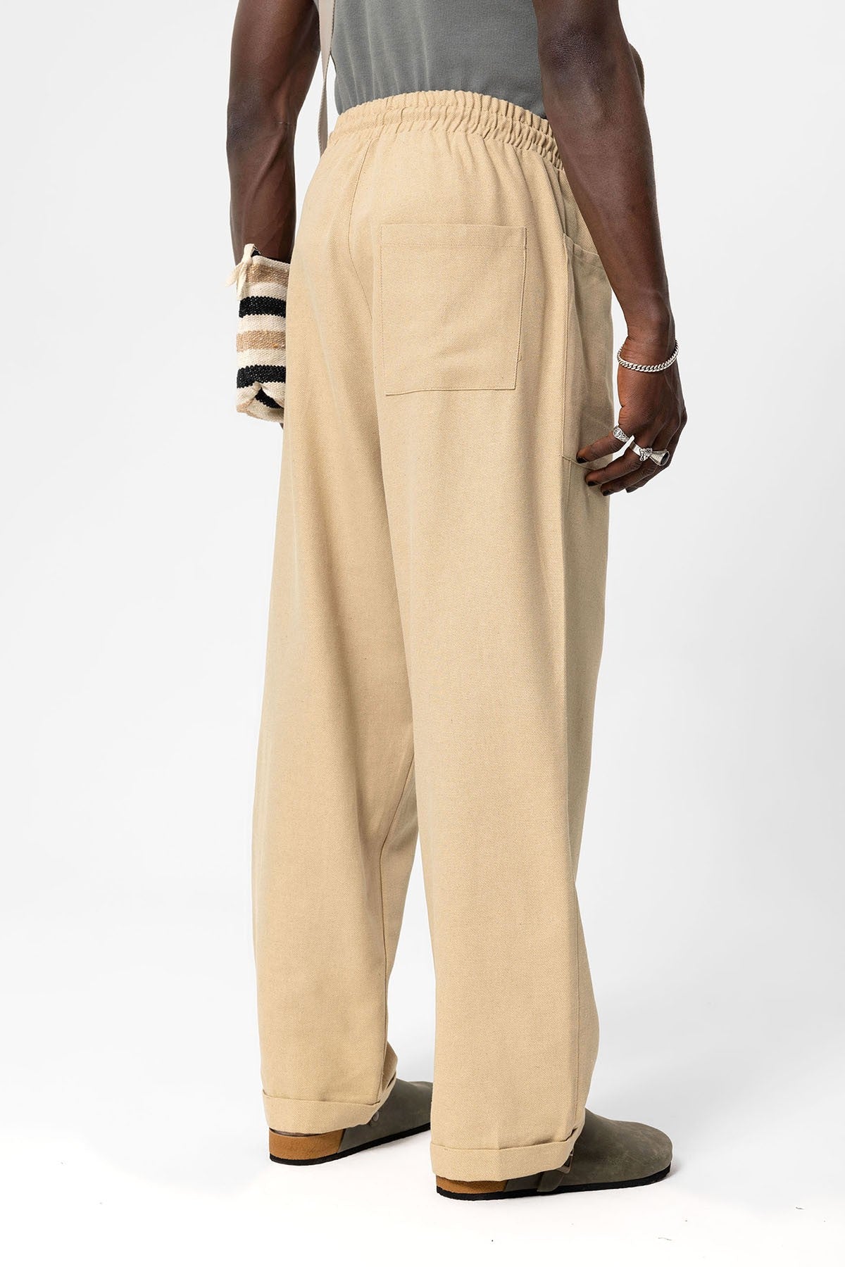 Baggy Linen Pants with Side Pockets