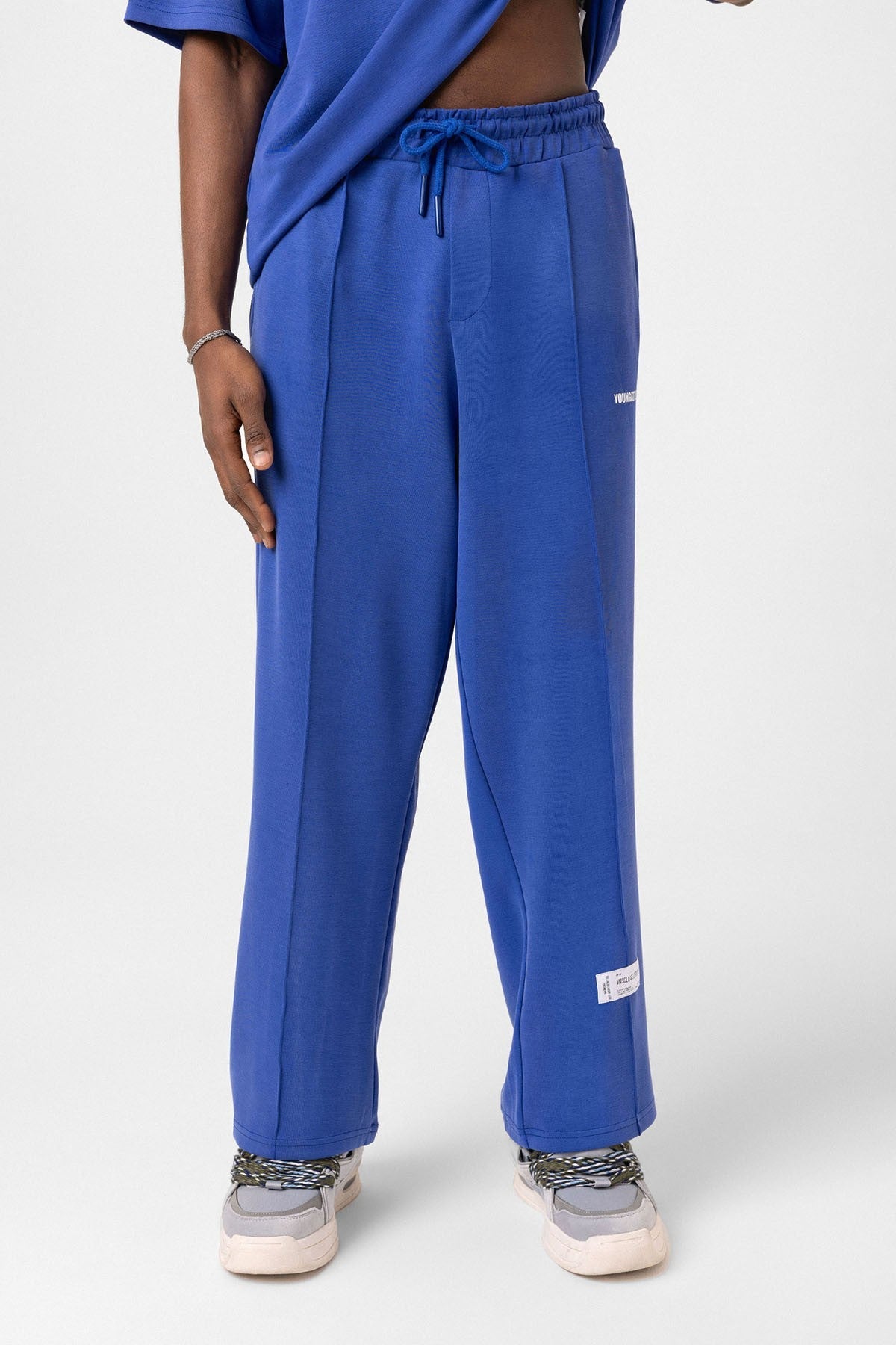Label: Detailed Oversized Modal Fabric Sweatsuit Set