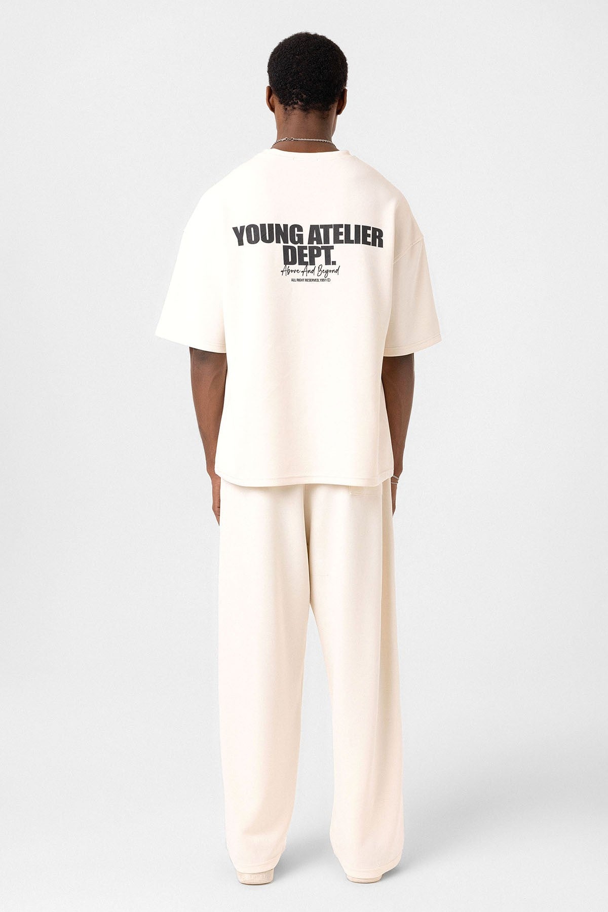 Label: Detailed Oversized Modal Fabric Sweatsuit Set