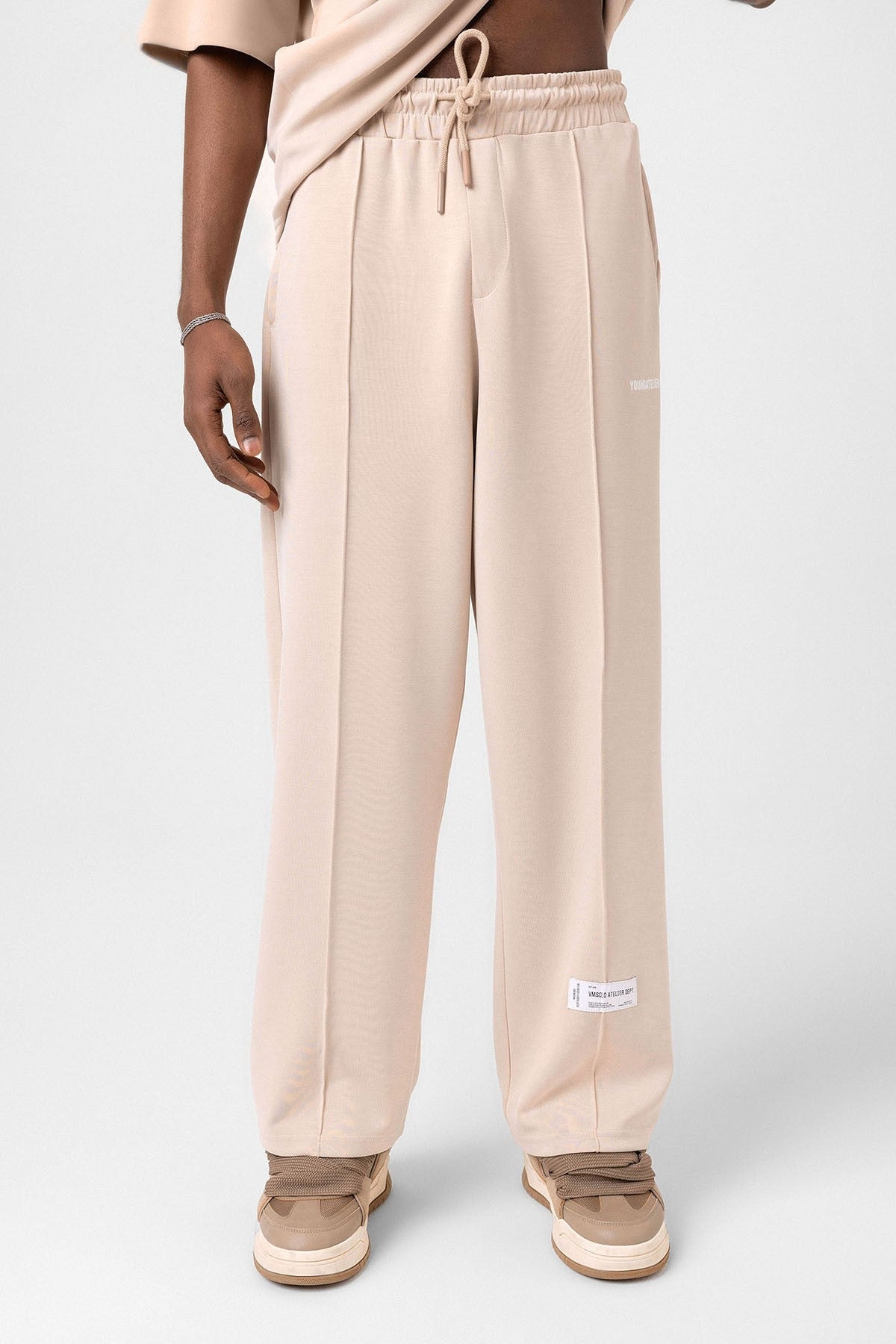 Label: Detailed Oversized Modal Fabric Sweatsuit Set
