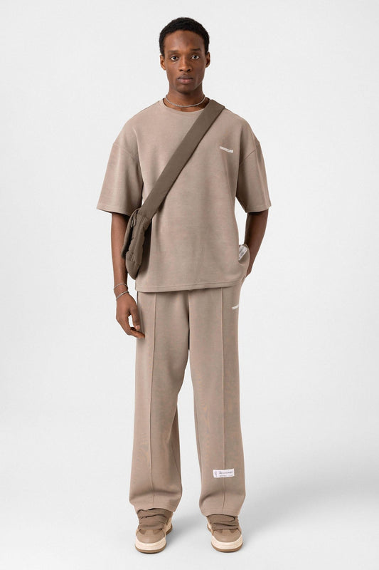 Label: Detailed Oversized Modal Fabric Sweatsuit Set