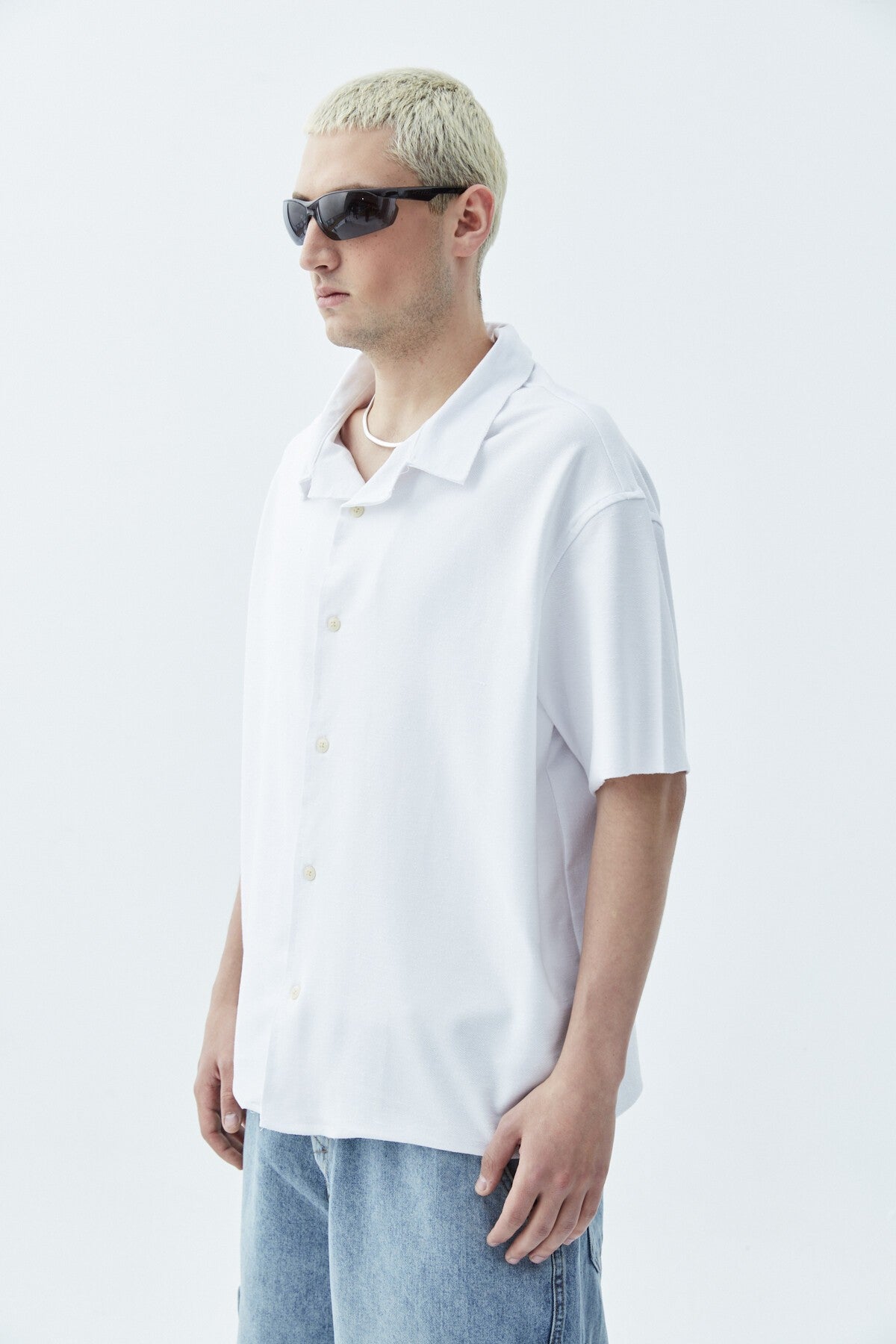 Oversized Knitted Linen Shirt