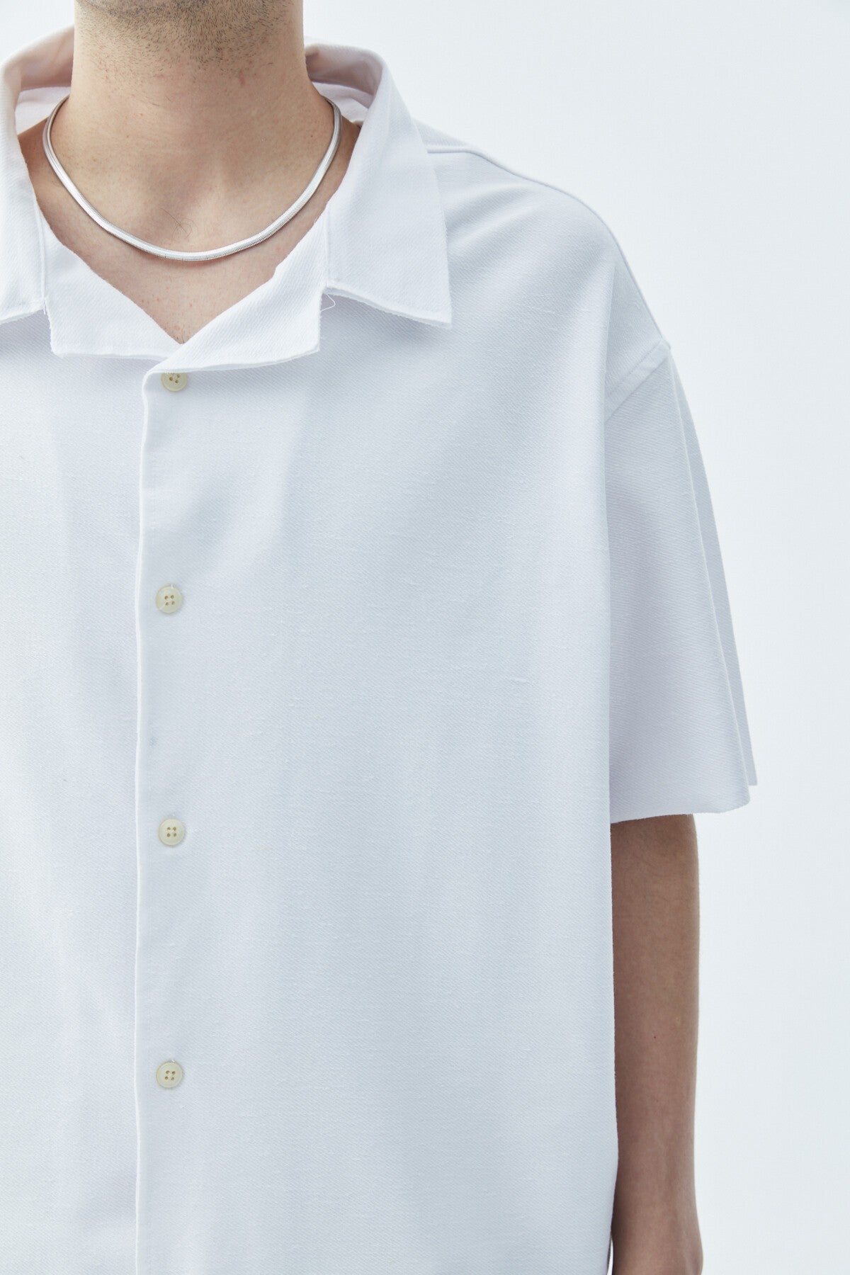 Oversized Knitted Linen Shirt