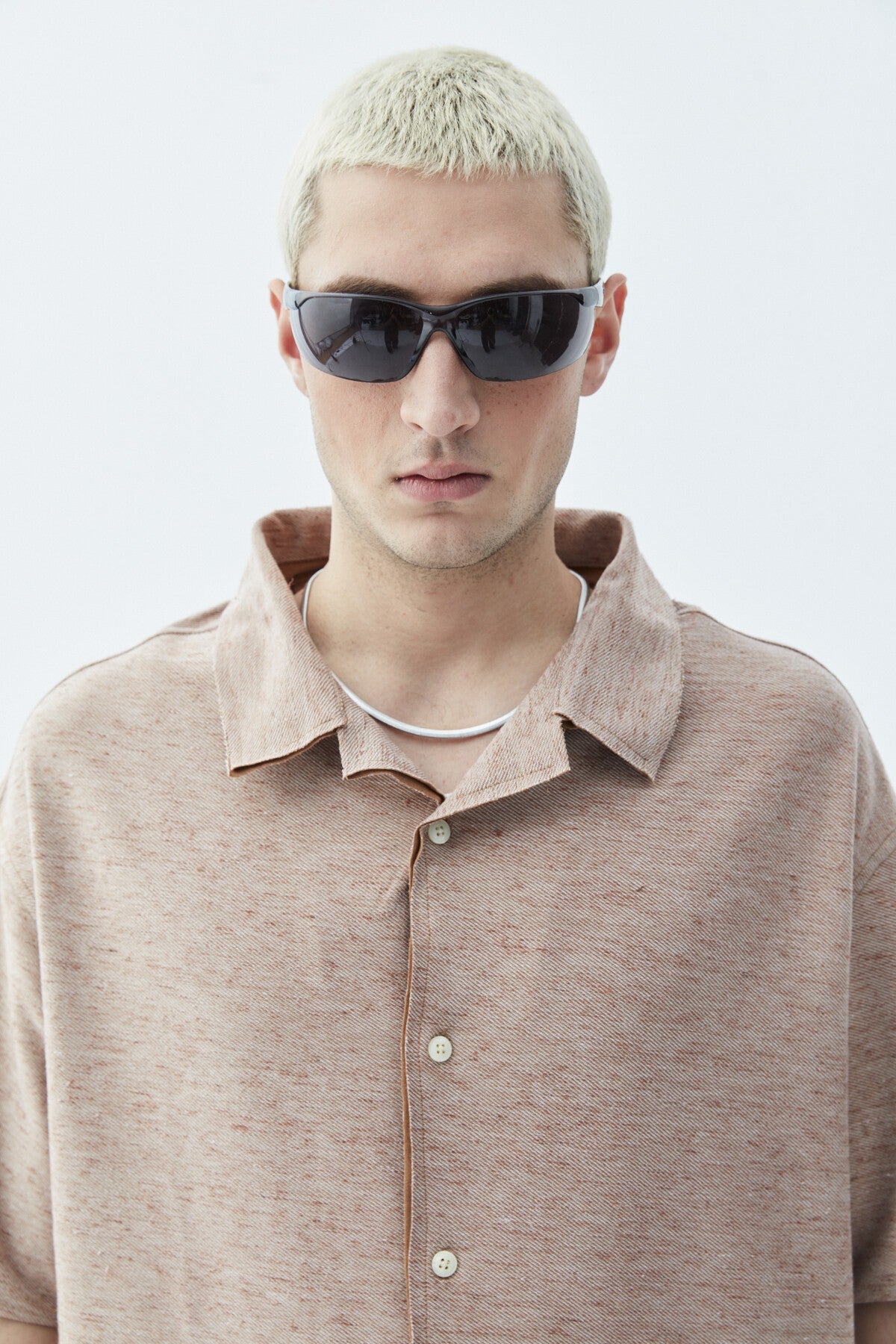 Oversized Knitted Linen Shirt