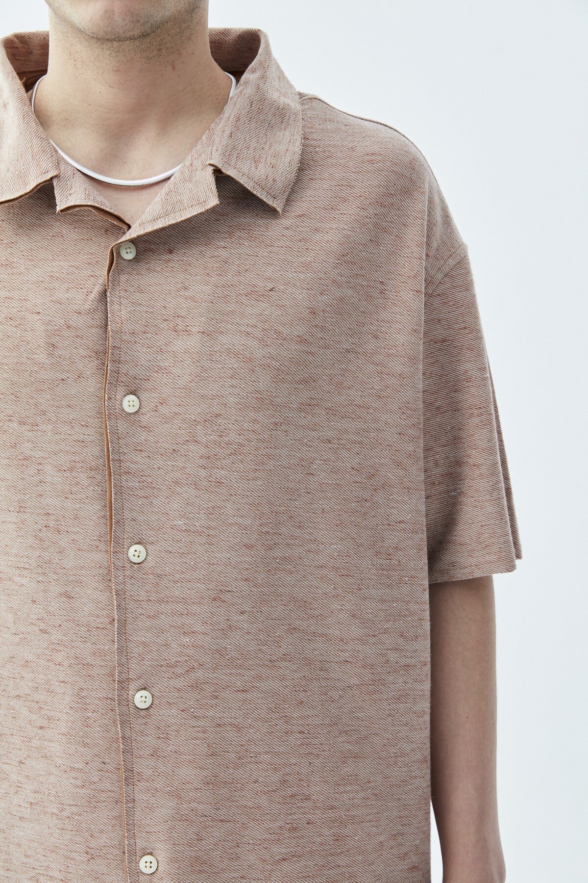 Oversized Knitted Linen Shirt