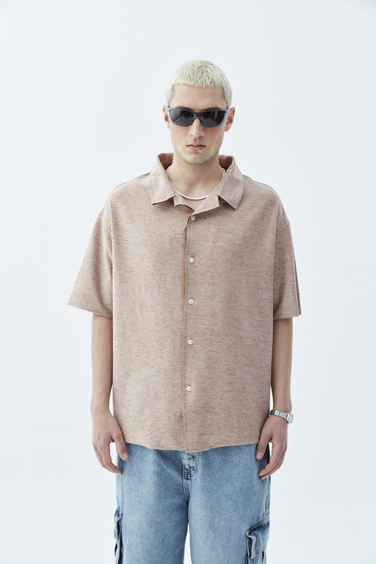 Oversized Knitted Linen Shirt