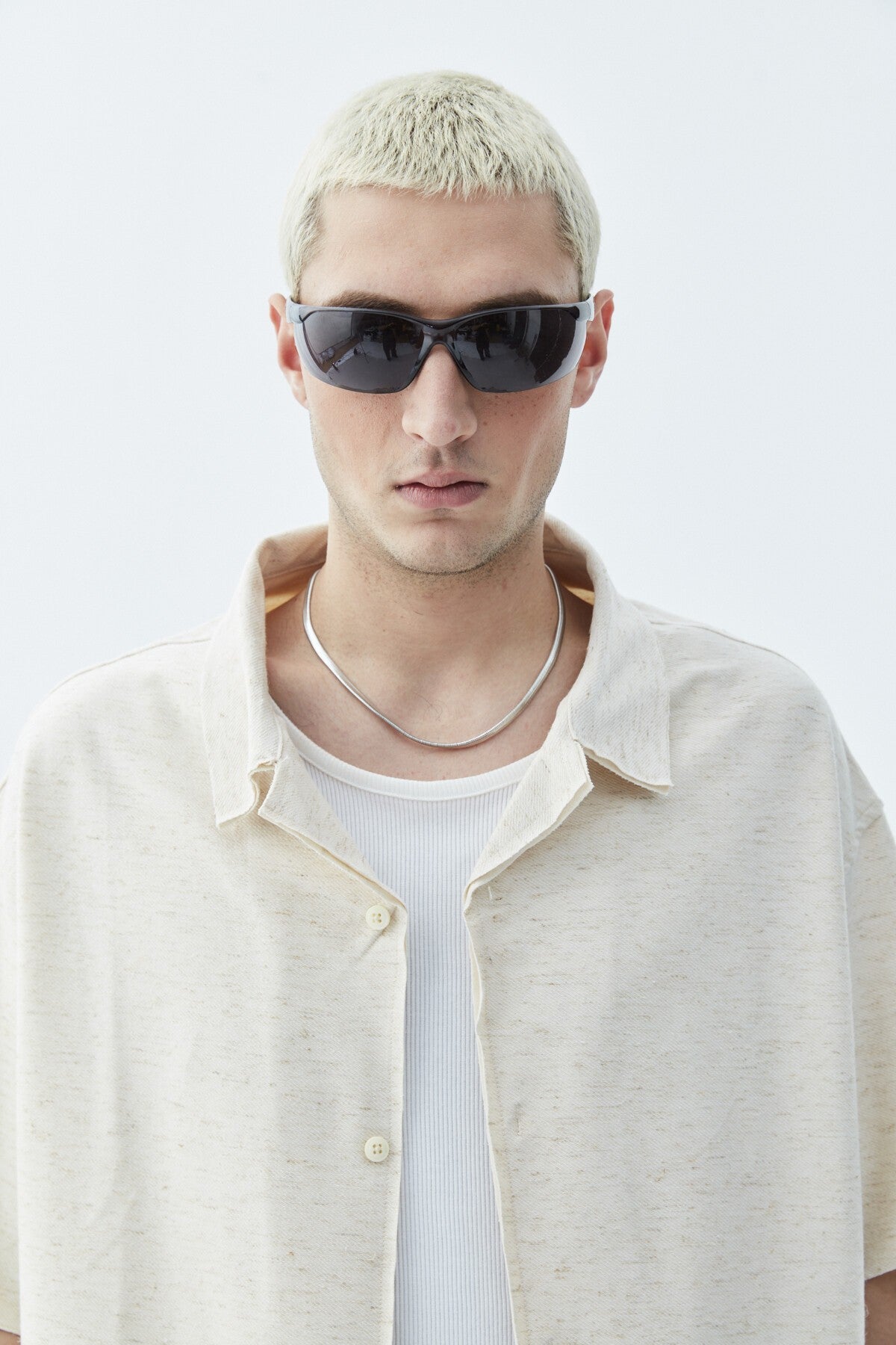 Oversized Knitted Linen Shirt