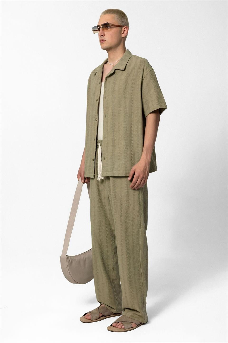 Basic Top and Bottom Shirt Set