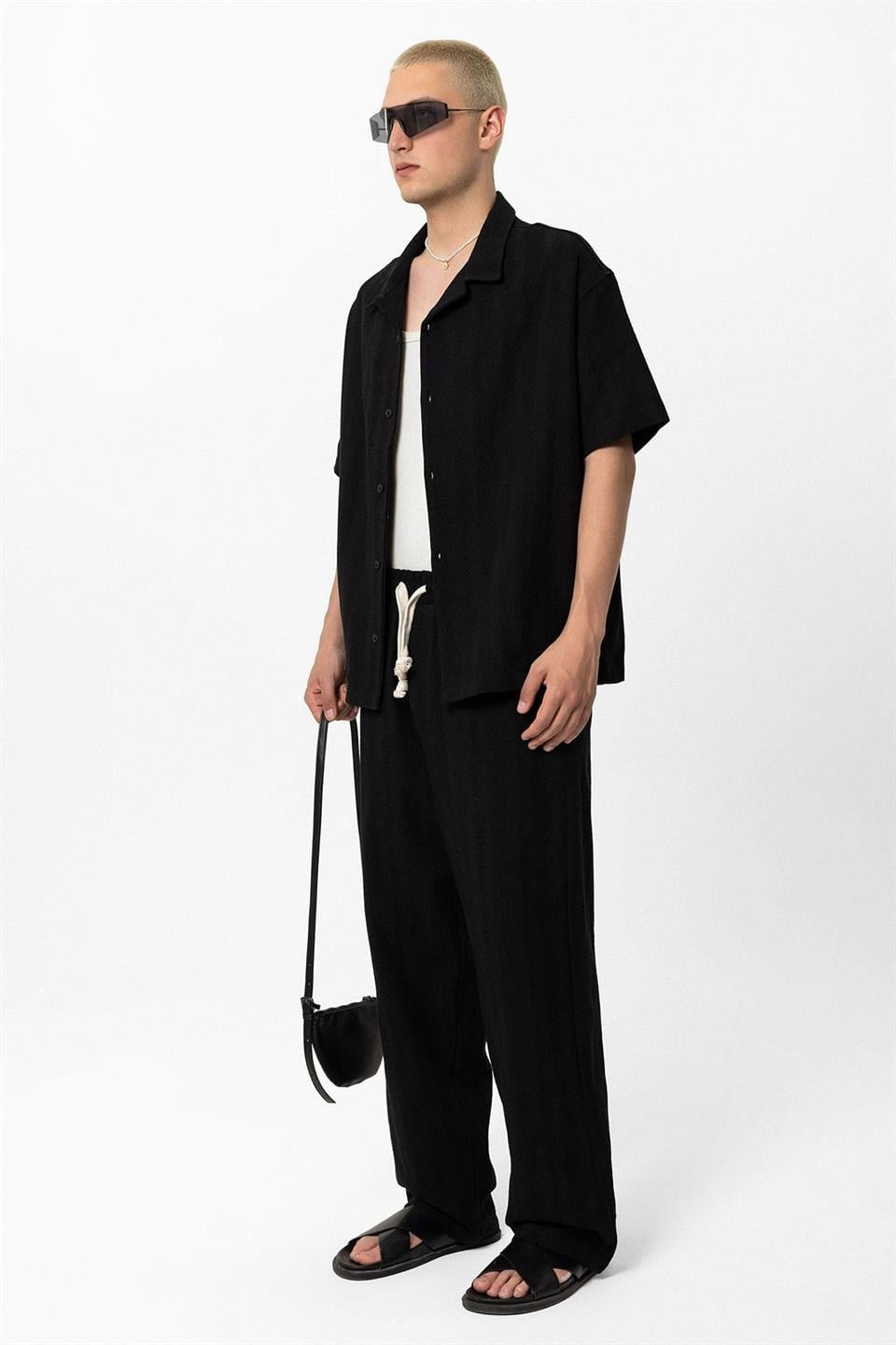 Basic Top and Bottom Shirt Set
