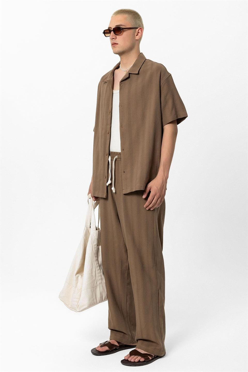 Basic Top and Bottom Shirt Set