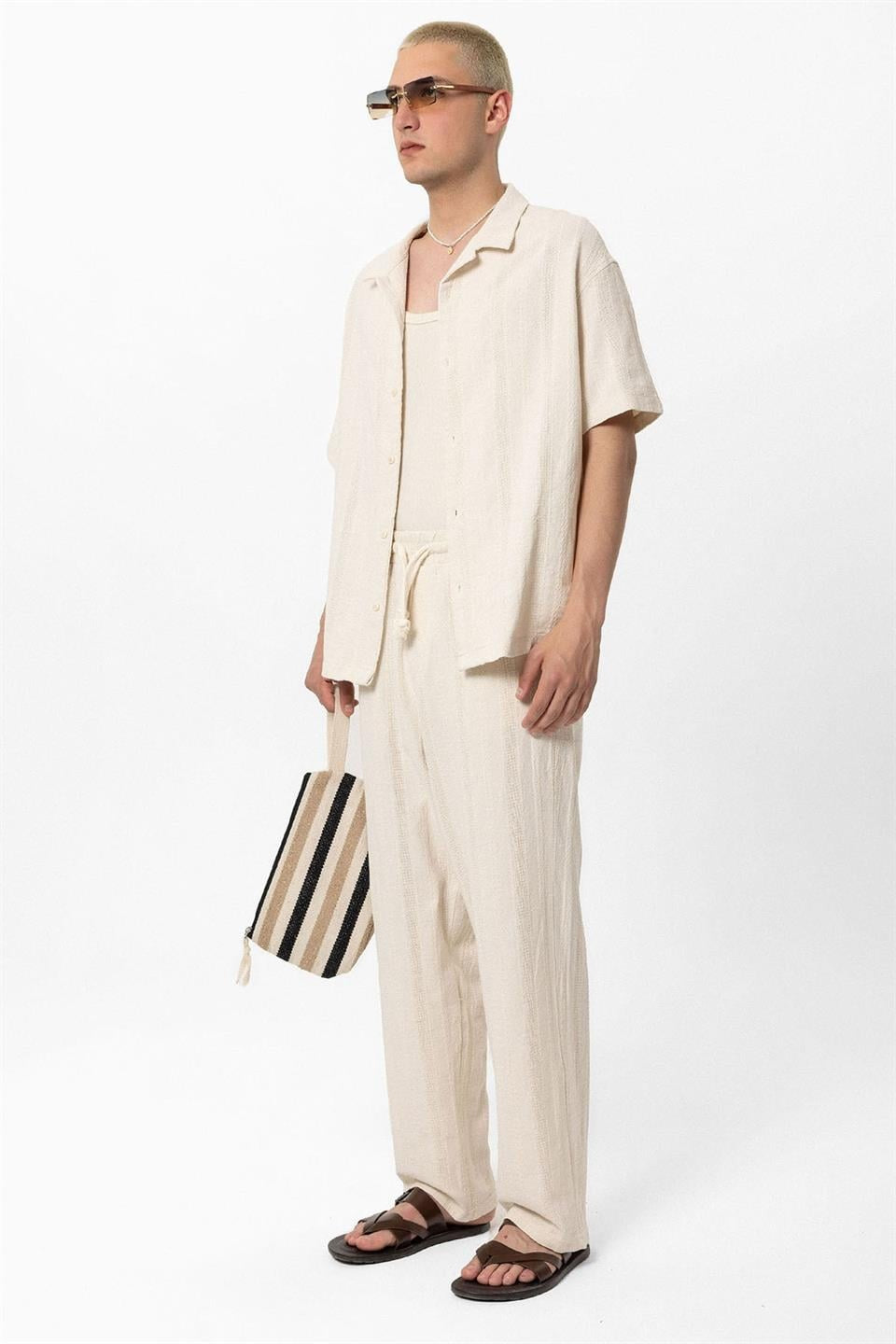 Basic Top and Bottom Shirt Set