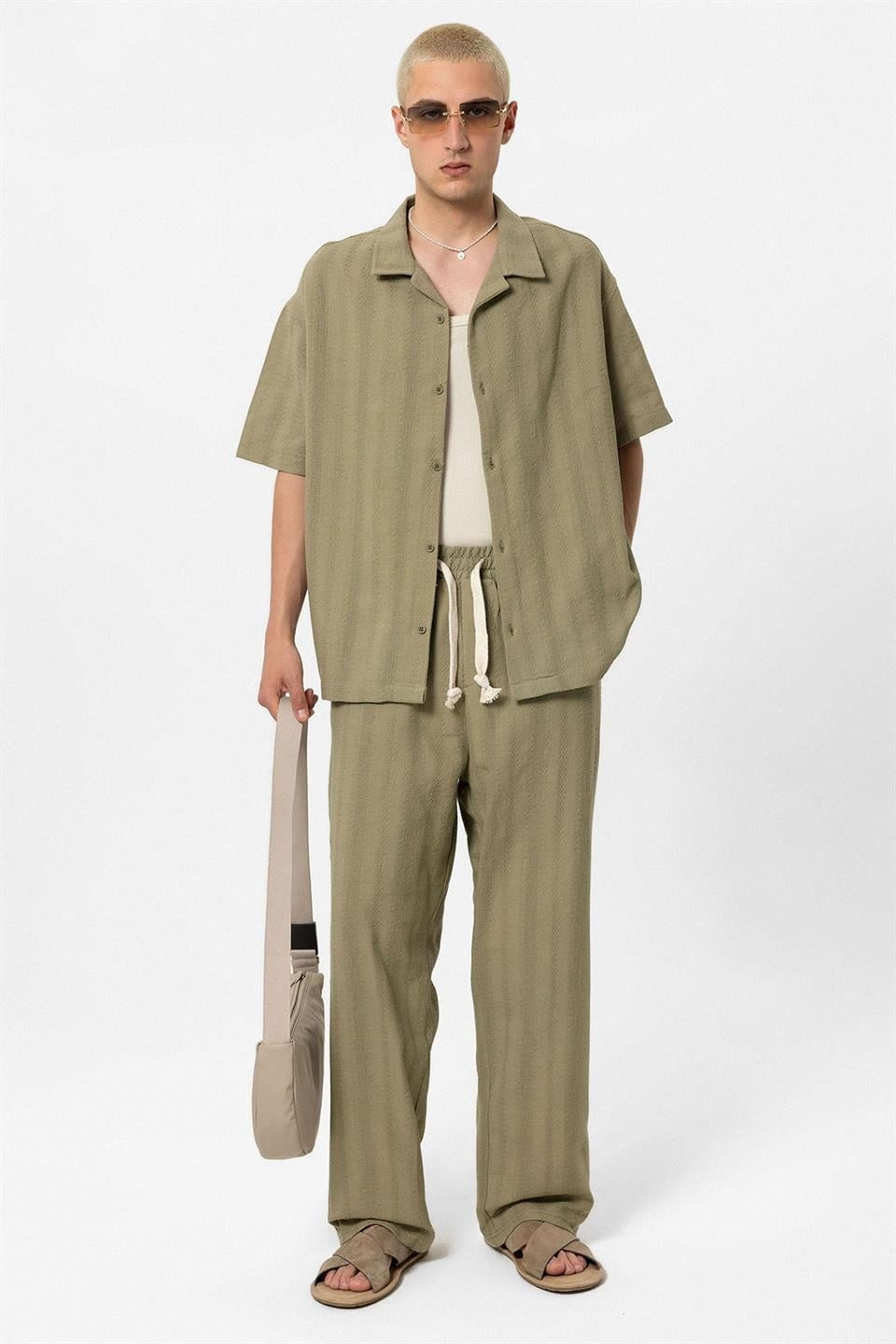 Basic Top and Bottom Shirt Set