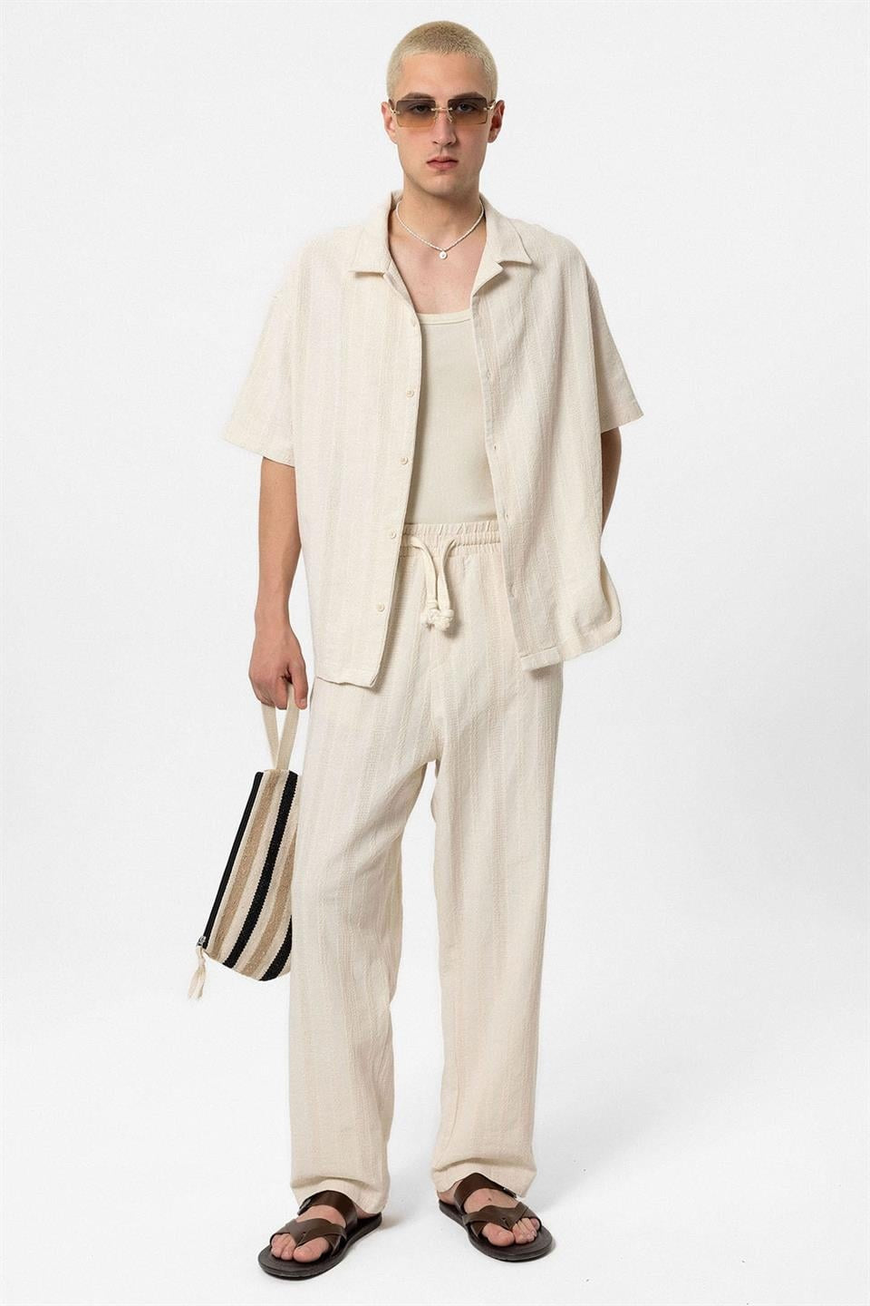 Basic Top and Bottom Shirt Set