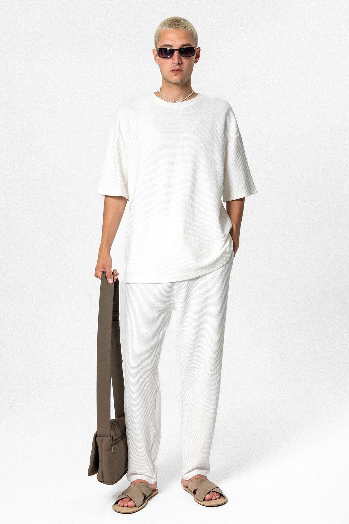 Oversized Basic Knit Sweatsuit Set