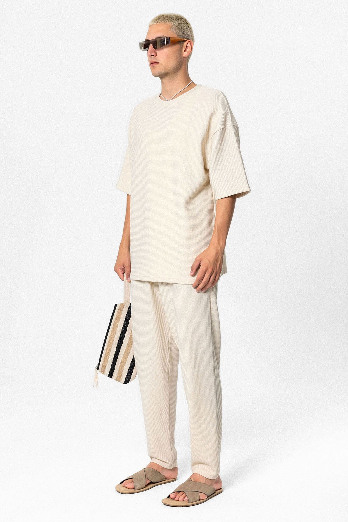 Oversized Basic Knit Sweatsuit Set