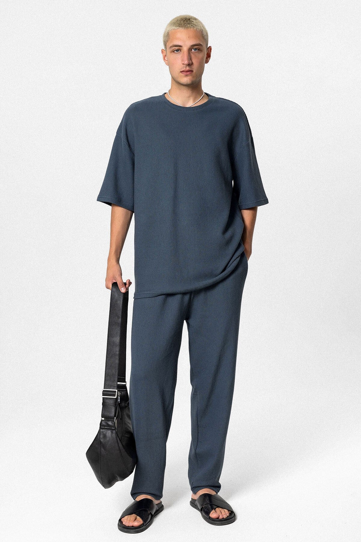 Oversized Basic Knit Sweatsuit Set