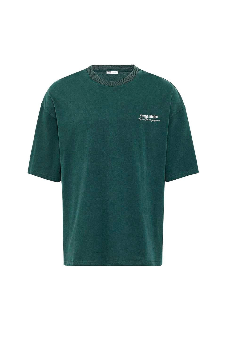 Oversized T-Shirt with Embroidery