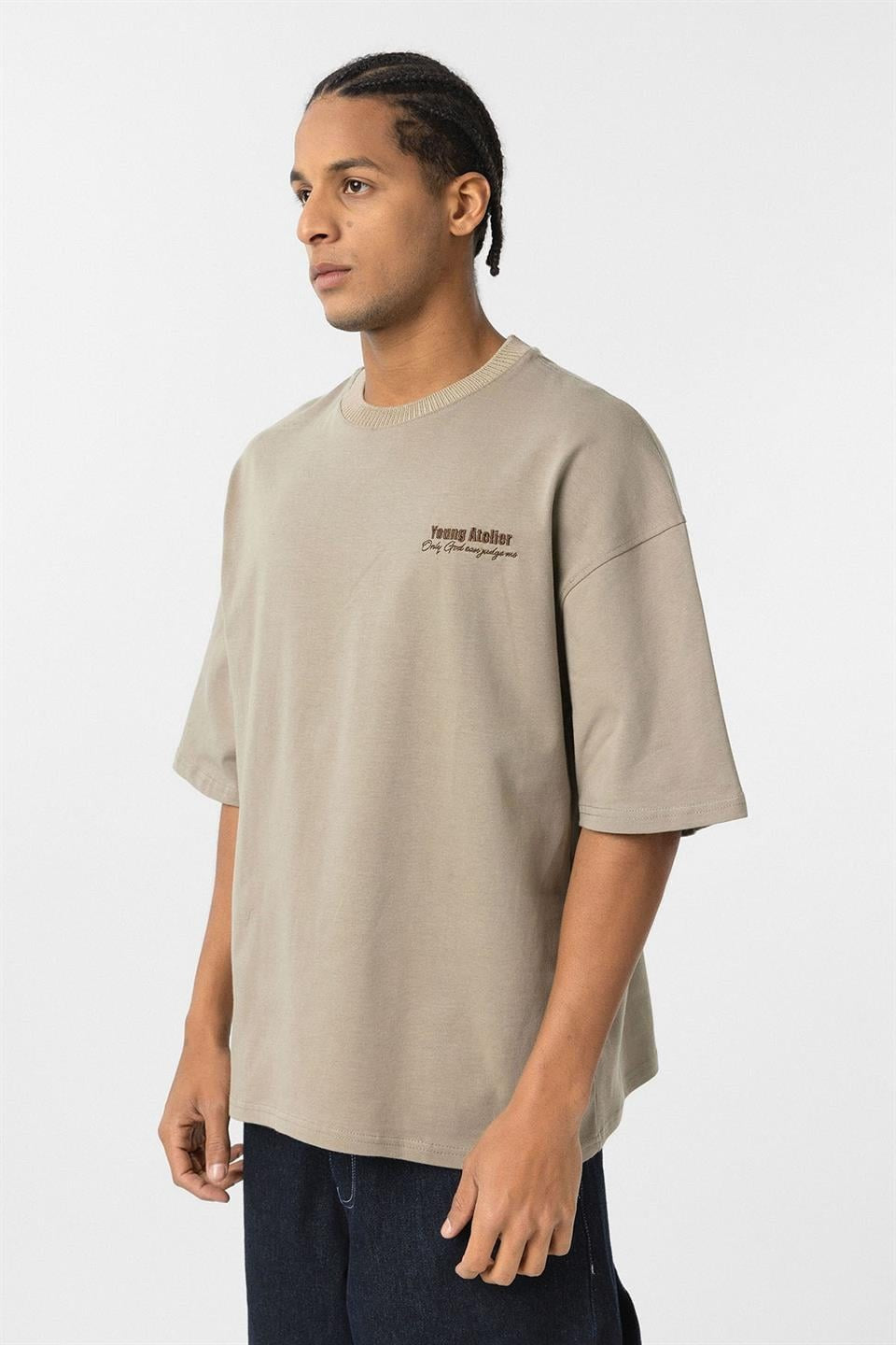 Oversized T-Shirt with Embroidery