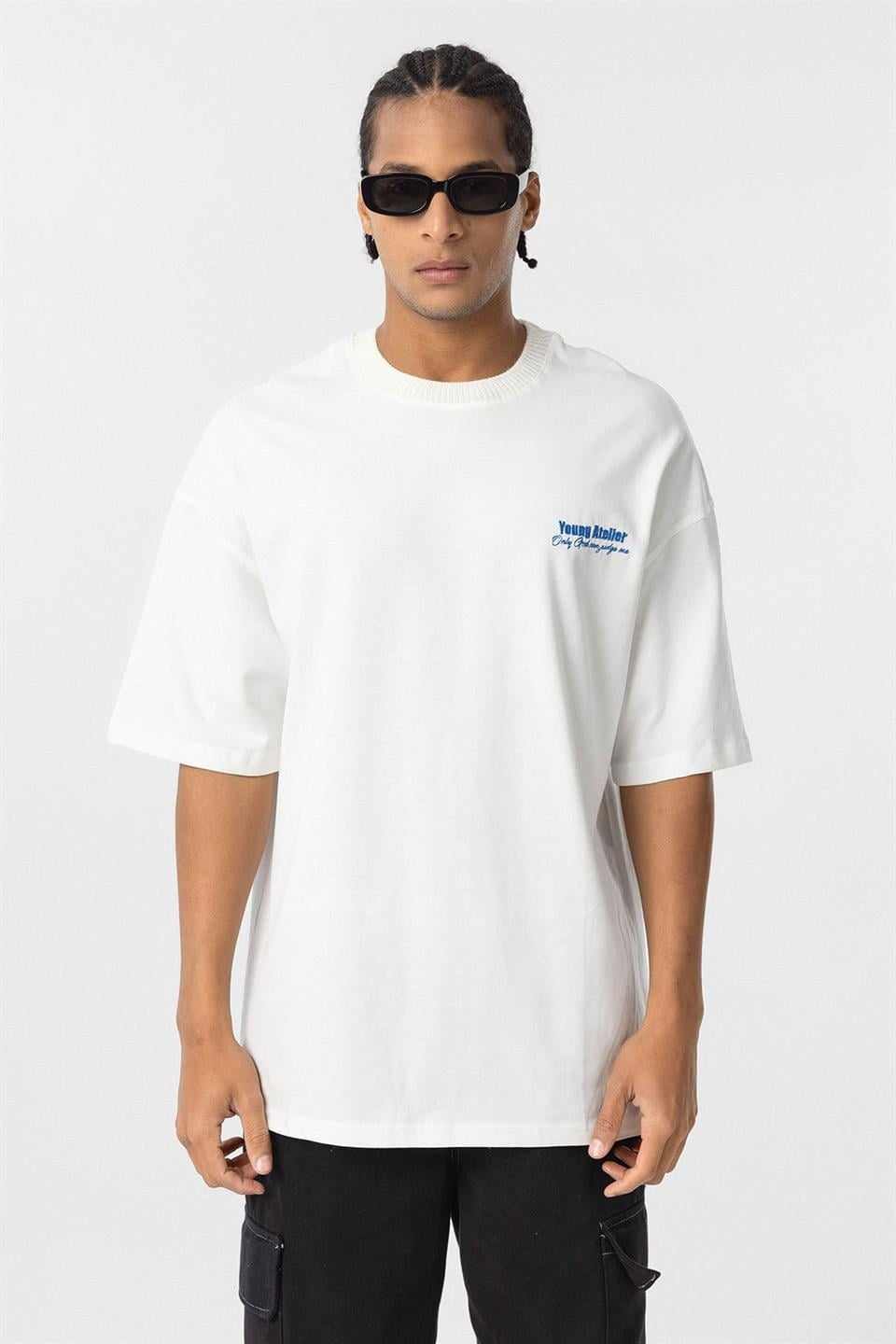 Oversized T-Shirt with Embroidery