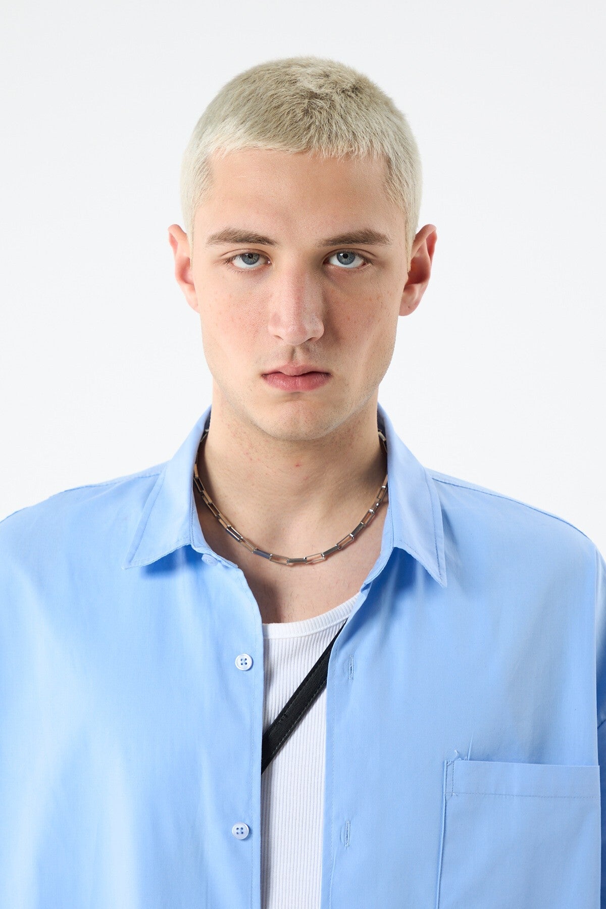 Oversized Long-Sleeve Shirt with Double-Sleeve Detail