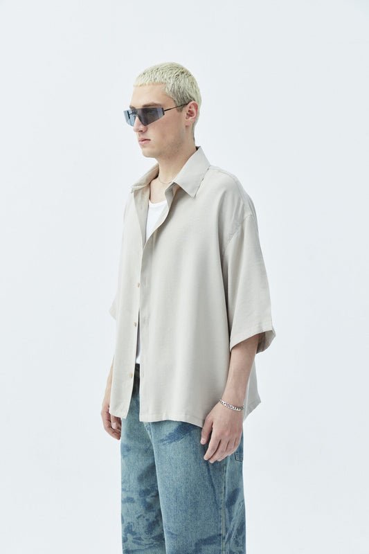 Oversized Crop Shirt