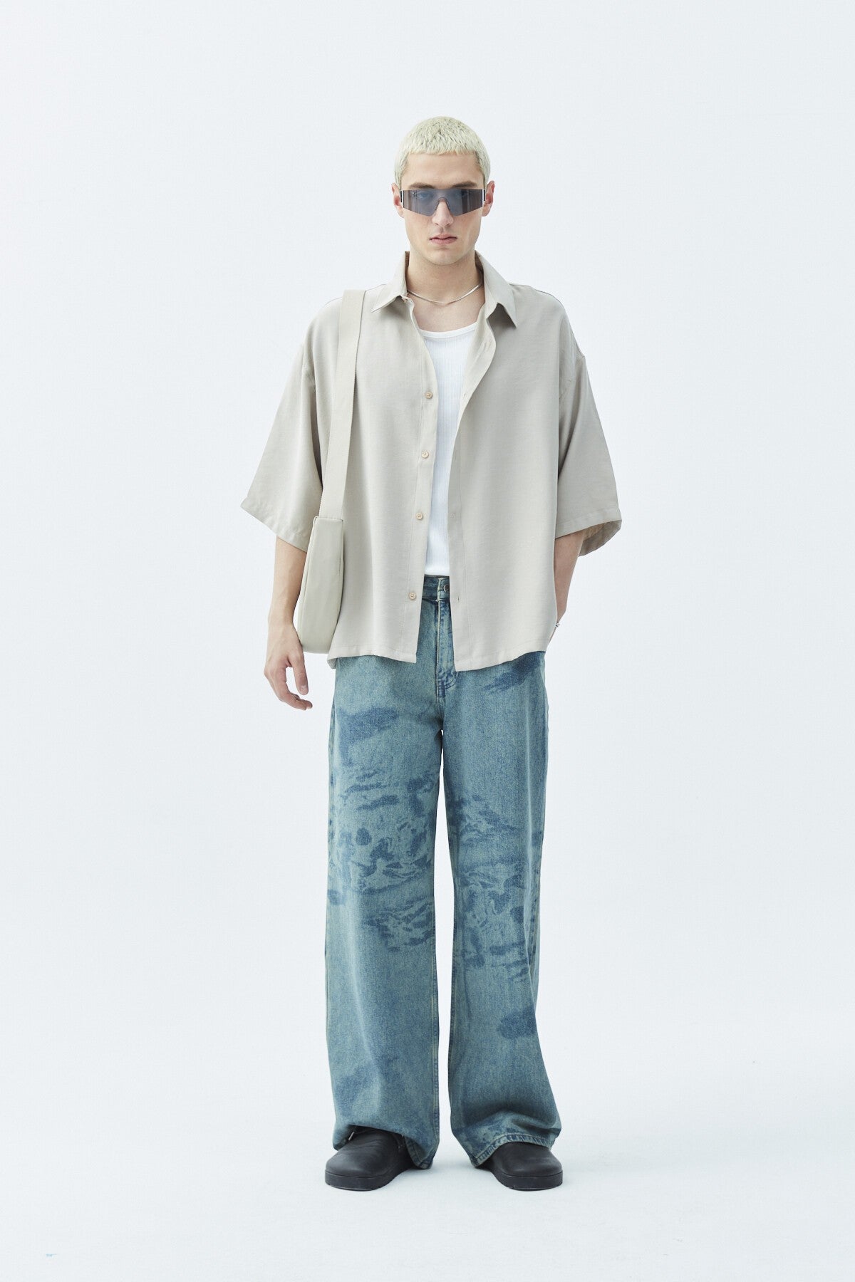 Oversized Crop Shirt