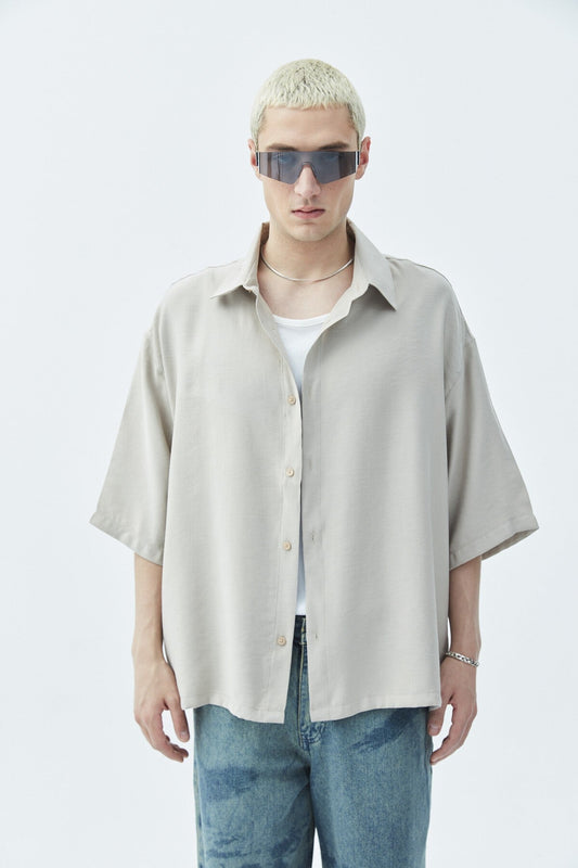 Oversized Crop Shirt
