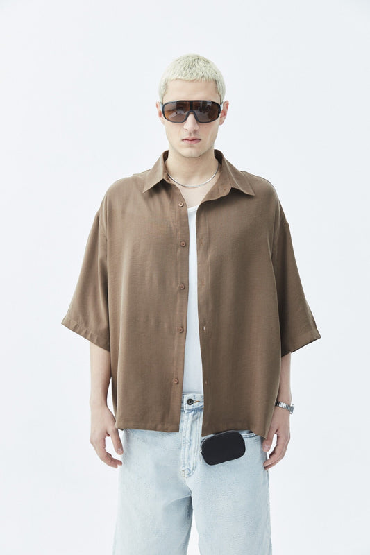 Oversized Crop Shirt