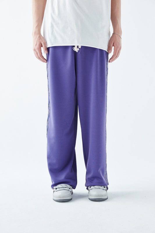 Baggy Sweatpants with Striped Details