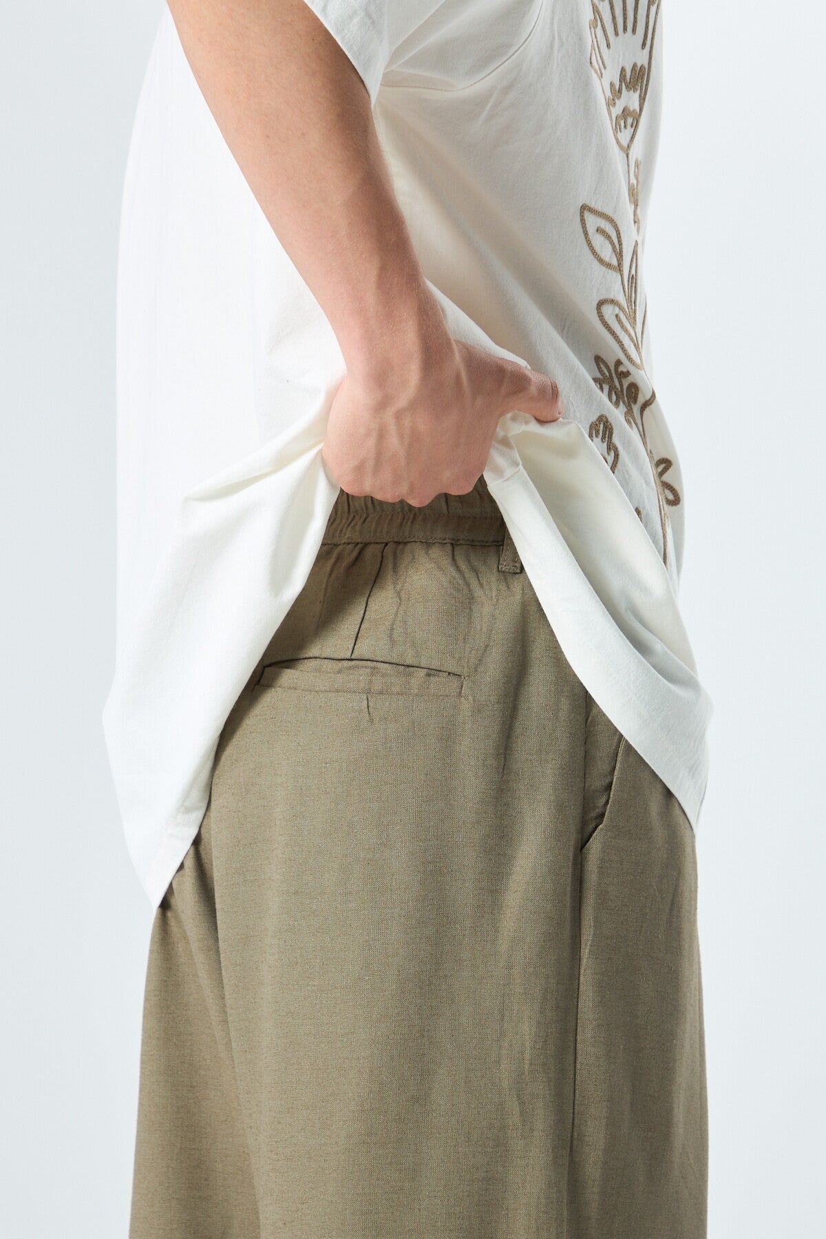 100% Linen Baggy Pants